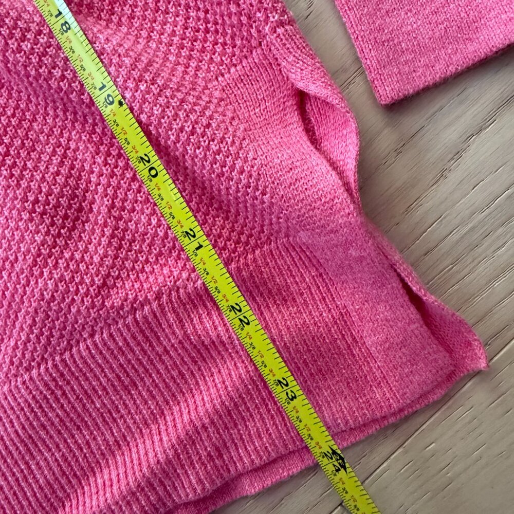 NWT GAP Beachy Knit Pink V-Neck Sweater - Picture 6 of 6
